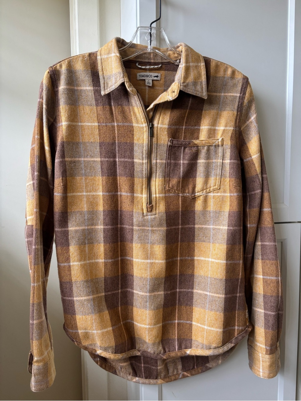 Toad&Co Bodie Dos Quarter Zip flannel - Husk